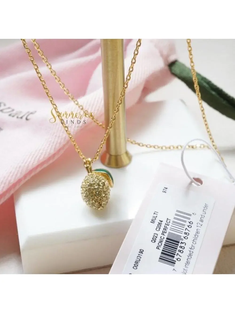 Kate Spade Picnic Perfect Lemon Mini Pendant Necklace